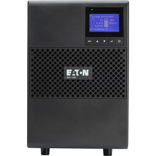 Eaton 9SX1500 1500VA 1350W 120V Online Double-Conversion UPS 6 NEMA 5-15R Outlets, Cybersecure Network Card Option, Extended Run, Tower