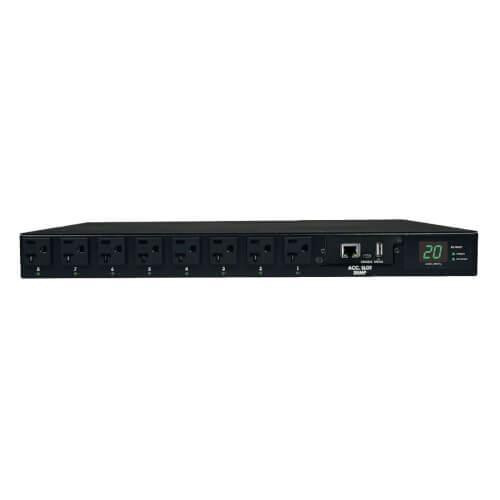 Tripp Lite by Eaton PDUMH20ATNET PDU 1.9kW Single-Phase Switched Automatic Transfer Switch PDU 2 120V L5-20P / 5-20P Inputs 16