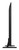 Samsung HG65U701FNF left side profile view with swivel legs stand base