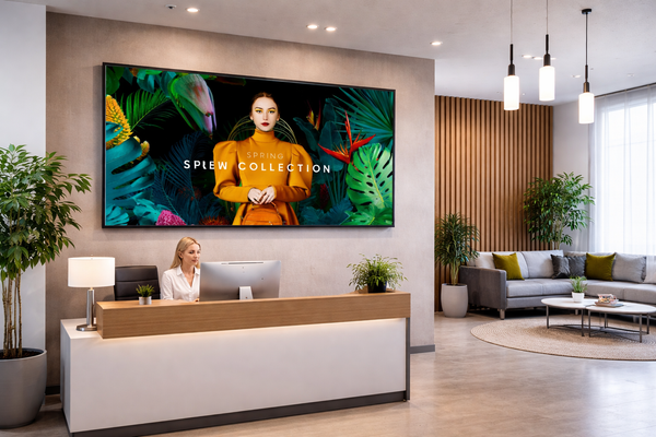 Samsung Qm75C Qmc Series 75" Class (74.5" Viewable) Led-Backlit Lcd Display 4K For Digital Signage - Office Setting