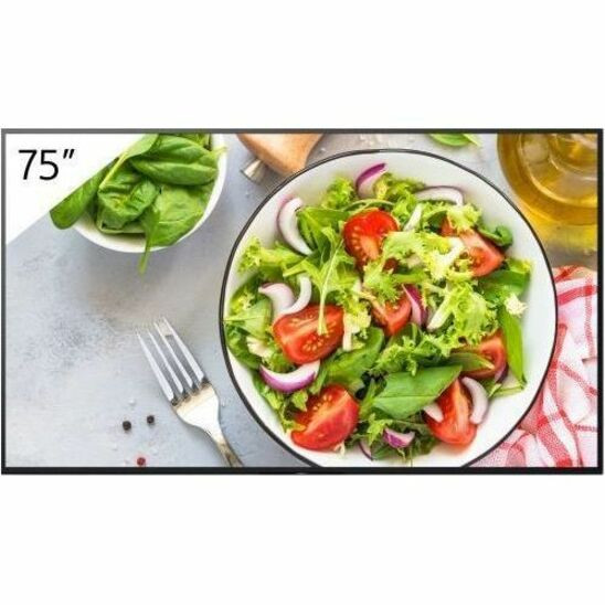 Sony BRAVIA FW75BZ35L Digital Signage Display 75" LCD In-plane Switching (IPS) Technology High Dynamic Range (HDR) 24 Hours/7 Days Operation X1 3840 x 2160