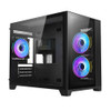 VIDA Vida Akira Black ARGB Gaming Case w/ Glass Front & Side, Micro ATX, 3x ARGB Fans, 6-Port PWM ARGB Fan Hub 