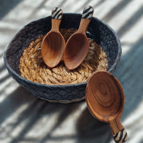 Wooden Olive Tea Spoons with