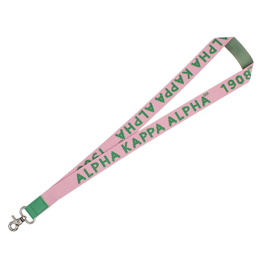Alpha Kappa Alpha Sorority Paraphernalia Women's ID Badge Lanyard Clip.