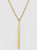 Linear Bar Dangle Delicate Necklaces