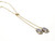 Two Gold Pave Pendant  Necklace