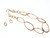 Gold Large Organic Oval Link Chain Necklace
