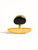 18K Gold Vintage Black Agate Stone Ring
