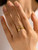 Ozzy 18K Gold Non-Tarnish Abstract Ring