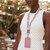 Alpha Kappa Alpha Sorority Paraphernalia Women's ID Badge Lanyard Clip.
