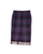 Vintage Purple Plaid Wool Midi Skirt size 14