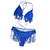 New Electric Blue Fringe Bikini by Shein size Medium