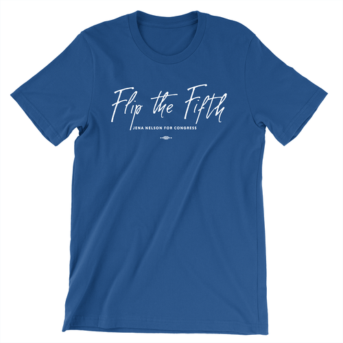 Flip The Fifth (Unisex Royal Blue Tee)