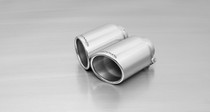 Remus Rear Silencer Left/Right with 2 tail pipes @ 102 mm angled, rolled edge, chromed - A5 8T Coupe 3.2 FSI Quattro 195 kW CALA 2007- Remus Rear Silencer Left/Right with 2 tail pipes @ 102 mm angled, rolled edge, chromed - A5 8T Coupe 3.2 FSI Quattro 195 kW CALA 2007-