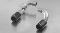 Remus Rear Silencer Left/Right with Integrated valves using the OE valve control system with 2 tail pipes @ 84 mm Street Race Black Chrome, straight, carbon insert - 3 Series F30/F31 335i 225 kW N55B30 2012-2014 Remus Rear Silencer Left/Right with Integrated valves using the OE valve control system with 2 tail pipes @ 84 mm Street Race Black Chrome, straight, carbon insert - 3 Series F30/F31 335i 225 kW N55B30 2012-2014