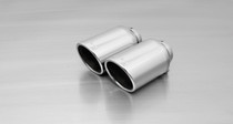 Remus Rear Silencer Left/Right with 2 tail pipes @ 102 mm angled, rolled edge, chromed - R61 Paceman Cooper S 1.6 Turbo 140 kW  2014-2016 Remus Rear Silencer Left/Right with 2 tail pipes @ 102 mm angled, rolled edge, chromed - R61 Paceman Cooper S 1.6 Turbo 140 kW  2014-2016