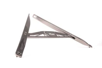 Racingline billet body brace for Audi B9 S4, front engine bay view