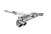 Scorpion resonated cat-back system with electronic valves for Audi S1 2.0 TFSI Quattro