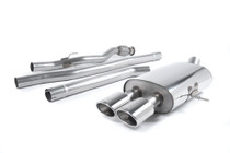 Milltek non-resonated cat-back exhaust with twin oval tips for Mini Cooper S Coupe R58