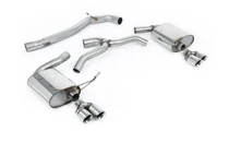 Milltek non-resonated cat-back exhaust with polished quad tips for SEAT Leon ST Cupra 300