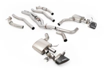 Milltek Signature Series titanium axle-back exhaust for Audi RS6 and RS7 C8 with Carbon Fibre Oval Trims
