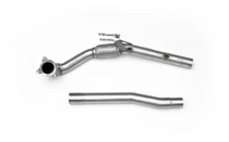 Milltek large bore downpipe with catalyst delete for Volkswagen Scirocco GT 2.0 TSI 200PS (2008 to 2016)