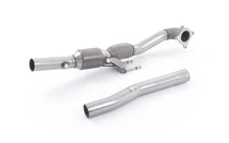 Milltek large bore downpipe with hi-flow sports cat for Volkswagen Scirocco R and Beetle 2.0 TSI (2009 to 2016)