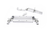 Milltek resonated cat-back exhaust for Audi TTRS Mk3 with oval tips