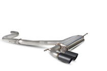 Scorpion Non-resonated cat-back system  Black Ceramic Tailipes Golf MK5 Gti & Edition 30 2004 - 2009 Scorpion Non-resonated cat-back system  Black Ceramic Tailipes Golf MK5 Gti & Edition 30 2004 - 2009