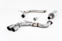 Milltek Cat-back - Resonated (quieter). Titanium Tips. EC-Approved - A3 - 2.0 TDI 150 MQB 2WD - 2013-2020 - SSXAU568 Milltek Cat-back - Resonated (quieter). Titanium Tips. EC-Approved - A3 - 2.0 TDI 150 MQB 2WD - 2013-2020 - SSXAU568