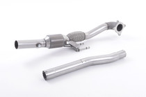 Milltek Cast Downpipe with HJS High Flow Sports Cat - with HJS HQ 200 Cell High Flow Sports Cat. For Fitment to Milltek Sport 2.75" cat-back systems only - A3 - 2.0T FSI 2WD 3 door - 2003-2012 - SSXAU200_a Milltek Cast Downpipe with HJS High Flow Sports Cat - with HJS HQ 200 Cell High Flow Sports Cat. For Fitment to Milltek Sport 2.75" cat-back systems only - A3 - 2.0T FSI 2WD 3 door - 2003-2012 - SSXAU200_a