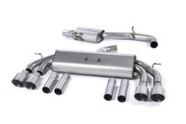 Milltek Cat-back - Non-Valved Race System. Resonated (quieter). Quad Round Titanium Tips - S3 - 2.0 TFSI quattro Saloon & Cabrio 8V - 2013-2020 - SSXAU548 Milltek Cat-back - Non-Valved Race System. Resonated (quieter). Quad Round Titanium Tips - S3 - 2.0 TFSI quattro Saloon & Cabrio 8V - 2013-2020 - SSXAU548