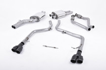 Milltek Cat-back - Race Version. Quad Cerakote Black Tips - S4 - 3.0 Supercharged V6 B8 - 2009-2012 - SSXAU557 Milltek Cat-back - Race Version. Quad Cerakote Black Tips - S4 - 3.0 Supercharged V6 B8 - 2009-2012 - SSXAU557