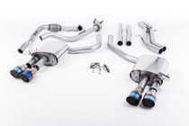 Milltek Cat-back - Non-Resonated (Louder) with Quad GT-100 Burnt Titanium Trims - S4 - 3.0 Turbo V6 B9 - Saloon/Sedan & Avant (Non Sport Diff Cars) - 2016-2020 - SSXAU653 Milltek Cat-back - Non-Resonated (Louder) with Quad GT-100 Burnt Titanium Trims - S4 - 3.0 Turbo V6 B9 - Saloon/Sedan & Avant (Non Sport Diff Cars) - 2016-2020 - SSXAU653