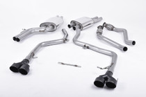 Milltek Cat-back - Non-resonated (louder). Quad Black Velvet Tips - S5 - 3.0 TFSI B8.5 Coupe & Cabriolet - 2011-2020 - SSXAU411 Milltek Cat-back - Non-resonated (louder). Quad Black Velvet Tips - S5 - 3.0 TFSI B8.5 Coupe & Cabriolet - 2011-2020 - SSXAU411