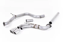 Milltek non-resonated cat-back exhaust system for VW Golf Mk7 GTD
