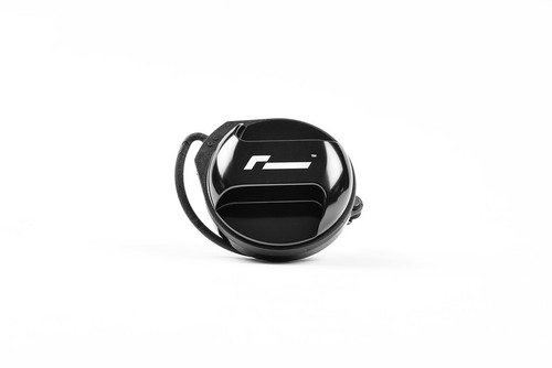 Racingline billet fuel filler cap, gloss black anodised
