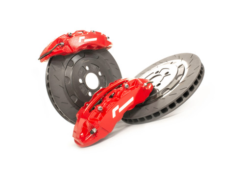 Racingline Stage 2 EVO 330mm 4 pot brake kit red calipers