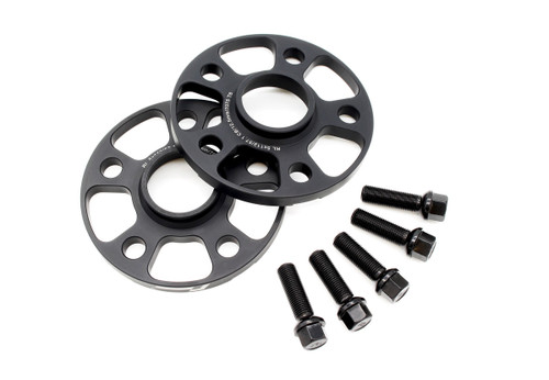 Racingline black wheel spacers with wheel bolts