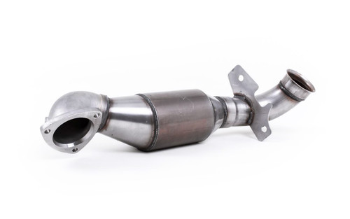 Milltek large bore downpipe with hi-flow sports catalyst for Mini Cooper S Coupe R58