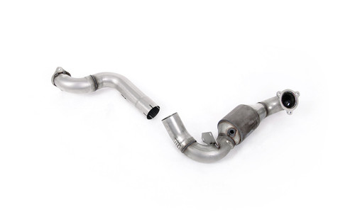 Milltek downpipe with hi-flow sports cat for Mercedes-AMG A35 and CLA35