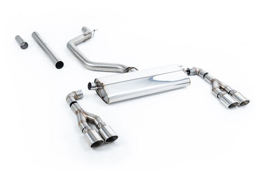 Milltek non-resonated 80mm GPF-back exhaust for Cupra Leon Mk4 300