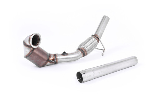 Milltek downpipe with hi-flow sports cat for SEAT Ibiza Cupra and Volkswagen Polo GTI
