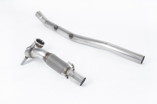 Milltek de-cat downpipe for Audi S3 8V.2 and Volkswagen Golf R Mk7.5