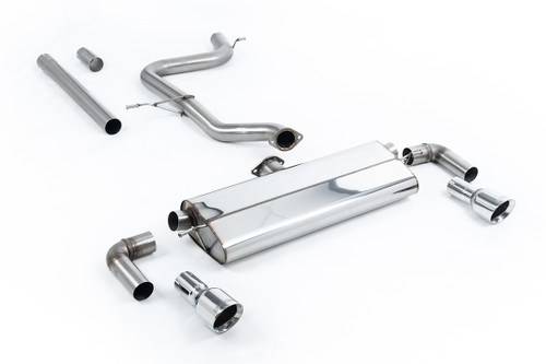 Milltek non-resonated cat-back exhaust for Volkswagen Golf Mk7.5 1.5 TSI Evo GTI style