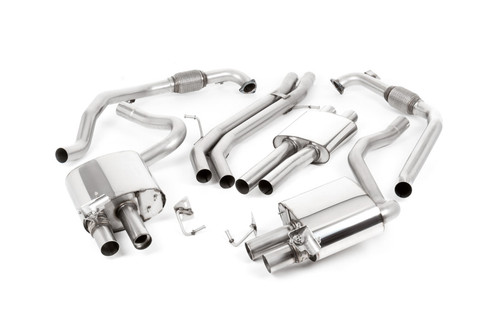 Milltek resonated valved cat-back exhaust for Audi S5 B9 Sportback RHD (Non Sport Diff)