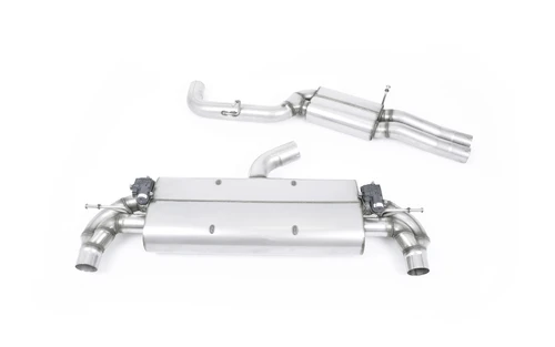 Milltek resonated cat-back exhaust for Audi TTRS Mk3 with oval tips