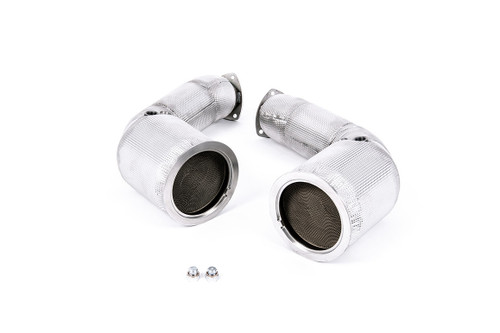 Milltek large bore downpipes and hi-flow sports cat for Audi RSQ8, SQ8 and SQ7 4.0 V8 (non-OPF/GPF models)