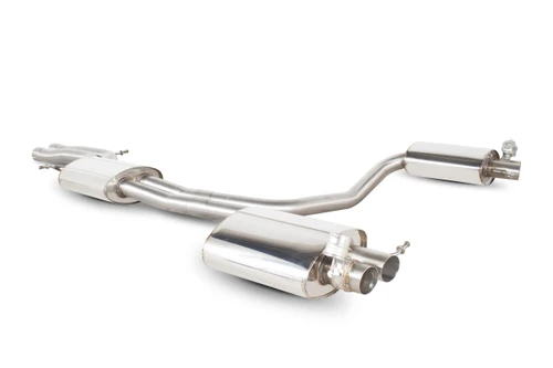 Scorpion resonated half system inc active exhaust valve SAU048 for Audi RS4 4.2 FSI Quattro Avant (B8)