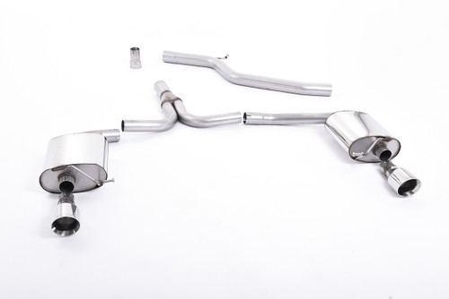 Milltek cat-back exhaust SSXAU298 for Audi A4 2.0 TDI B8 177PS quattro
